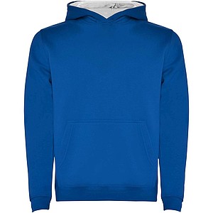 Urban kids hoodie, roayl blue with white details, 5/6 years