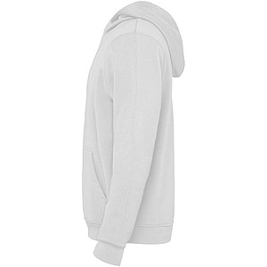 Urban kids hoodie, white with blue details, 5/6 years