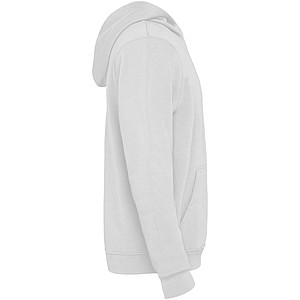 Urban kids hoodie, white with blue details, 5/6 years
