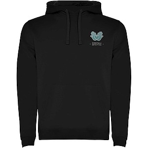 Urban mens hoodie, black, L