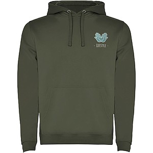 Urban mens hoodie, khaki, L