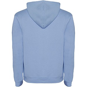 Urban mens hoodie, light blue with white details, S