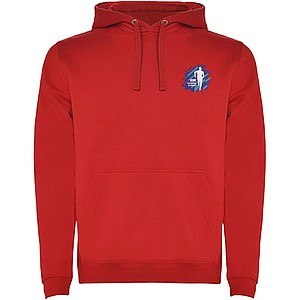 Urban mens hoodie, red, L