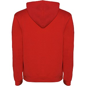 Urban mens hoodie, red with black details, XS