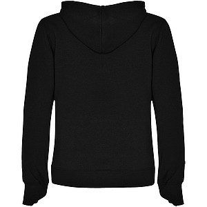 Urban womens hoodie, black with grey details, S