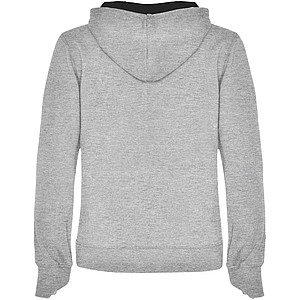 Urban womens hoodie, grey with black details, M
