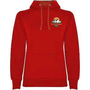 Urban womens hoodie, red, 2XL