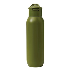 Vacuum insulated drinking bottle 600 ml, army green