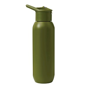 Vacuum insulated drinking bottle 600 ml, army green
