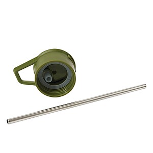 Vacuum insulated drinking bottle 600 ml, army green