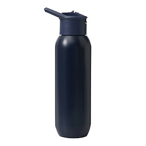 Vacuum insulated drinking bottle 600 ml, navy blue