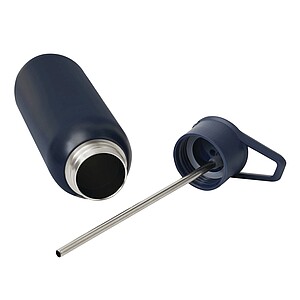 Vacuum insulated drinking bottle 600 ml, navy blue