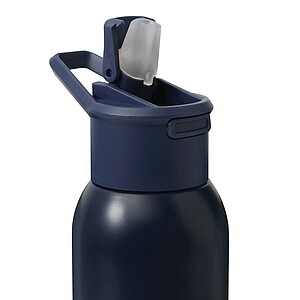 Vacuum insulated drinking bottle 600 ml, navy blue