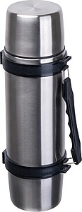 Vacuum insulated flask with cups, 1000 ml, grey