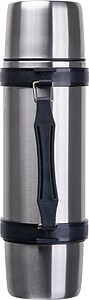 Vacuum insulated flask with cups, 1000 ml, grey