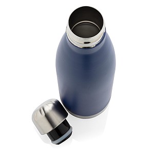Vacuum insulated stainless steel bottle,blue