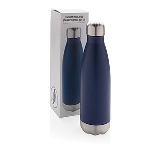 Vacuum insulated stainless steel bottle,blue