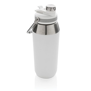Vacuum stainless steel dual function lid bottle 1L