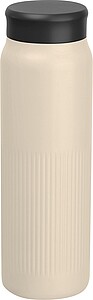 Vacuum stainless steel thermo flask, 700 ml, beige