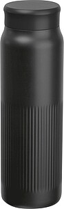 Vacuum stainless steel thermo flask, 700 ml, black
