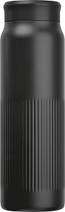 Vacuum stainless steel thermo flask, 700 ml, black