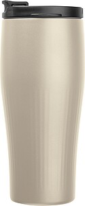 Vacuum stainless steel thermo mug, 500 ml, beige