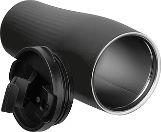 Vacuum stainless steel thermo mug, 500 ml, black