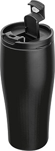 Vacuum stainless steel thermo mug, 500 ml, black
