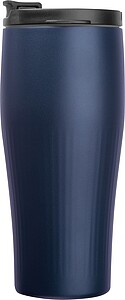 Vacuum stainless steel thermo mug, 500 ml, navy heather