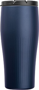 Vacuum stainless steel thermo mug, 500 ml, navy heather