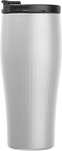 Vacuum stainless steel thermo mug, 500 ml, white