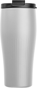 Vacuum stainless steel thermo mug, 500 ml, white