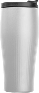 Vacuum stainless steel thermo mug, 500 ml, white