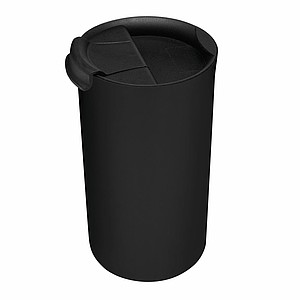 Vacuum travel mug "Noble", black, 450ml.