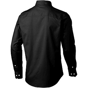 Vaillant long sleeve mens oxford shirt, black, M