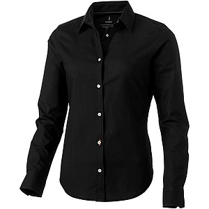 Vaillant long sleeve womens oxford shirt, black, S