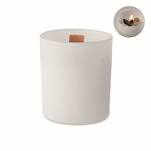 Vanilla fragranced plant based wax candle