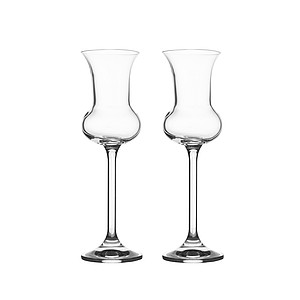 VANILLA SEASON HAMEDAM 2 Set of two elegant 85 ml volume glasses for grappa or other aperitif