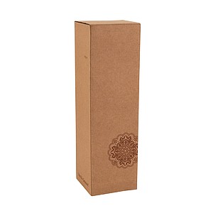 VANILLA SEASON INDAUR Water bottle made of borosilicate glass with cork sleeve, 500 ml