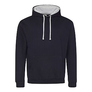 Varsity hoodie JUST HOODS, New French Navy/Heather Grey, size 5XL