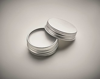Vegan lip balm in round tin
