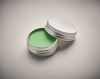 Vegan lip balm in round tin