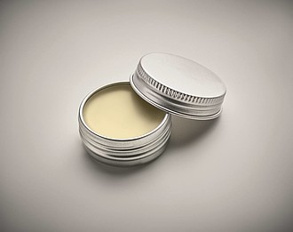 Vegan lip balm in round tin