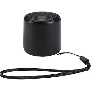 Velkis 3W recycled plastic wireless Bluetooth® speaker, black