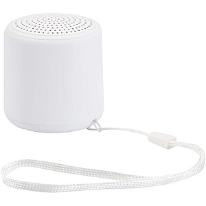Velkis 3W recycled plastic wireless Bluetooth® speaker, white