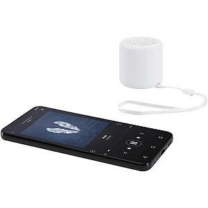 Velkis 3W recycled plastic wireless Bluetooth® speaker, white