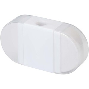 Velvi pencil sharpener with eraser, white