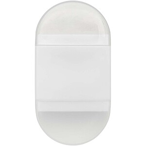 Velvi pencil sharpener with eraser, white