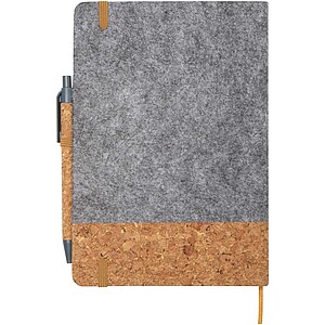 Veronica A5 hard cover notebook, grey