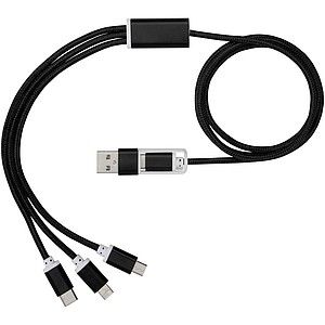 Versatile 5-in-1 charging cable